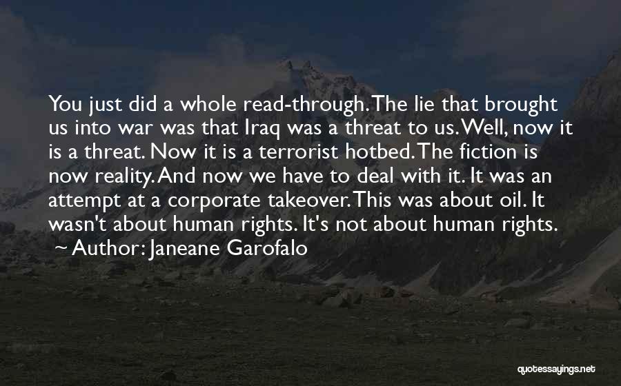 Oil Well Quotes By Janeane Garofalo