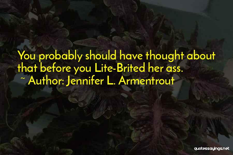 Okane Ga Nai Quotes By Jennifer L. Armentrout