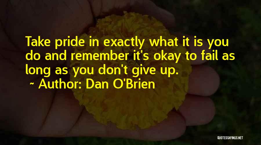 Okay To Fail Quotes By Dan O'Brien