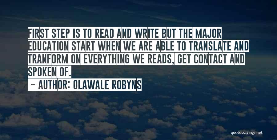 Olawale Robyns Quotes 288232