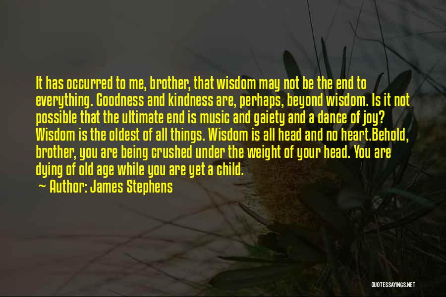 Old Age And Wisdom Quotes By James Stephens
