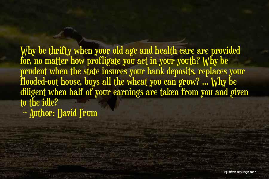 Old Age And Youth Quotes By David Frum
