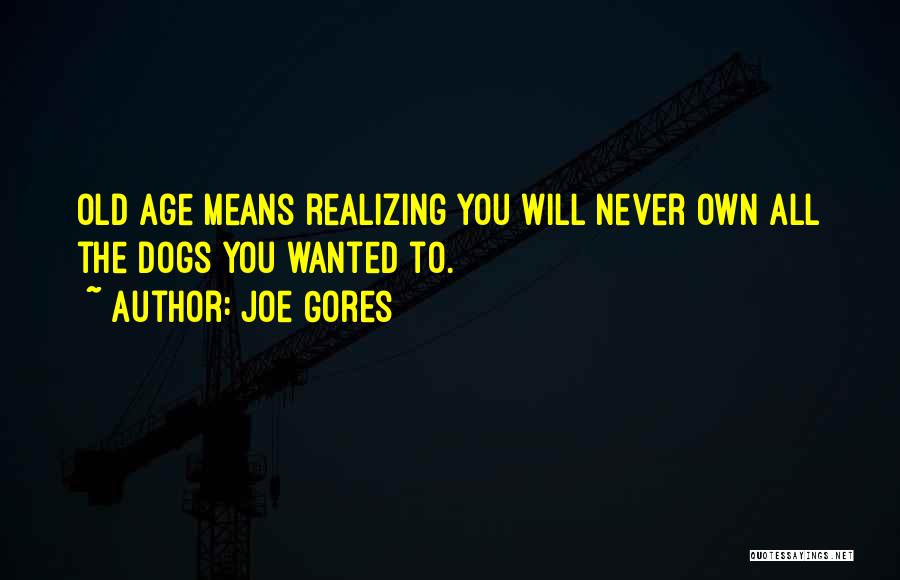 Old Age Dog Quotes By Joe Gores