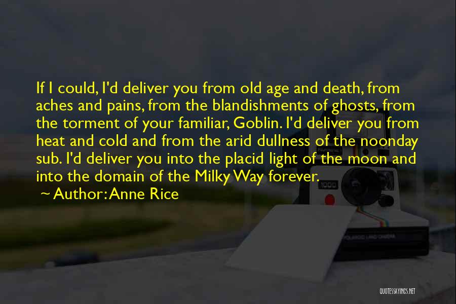 Old Age Romance Quotes By Anne Rice