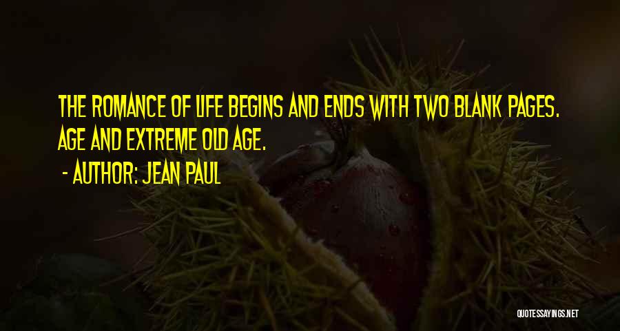 Old Age Romance Quotes By Jean Paul