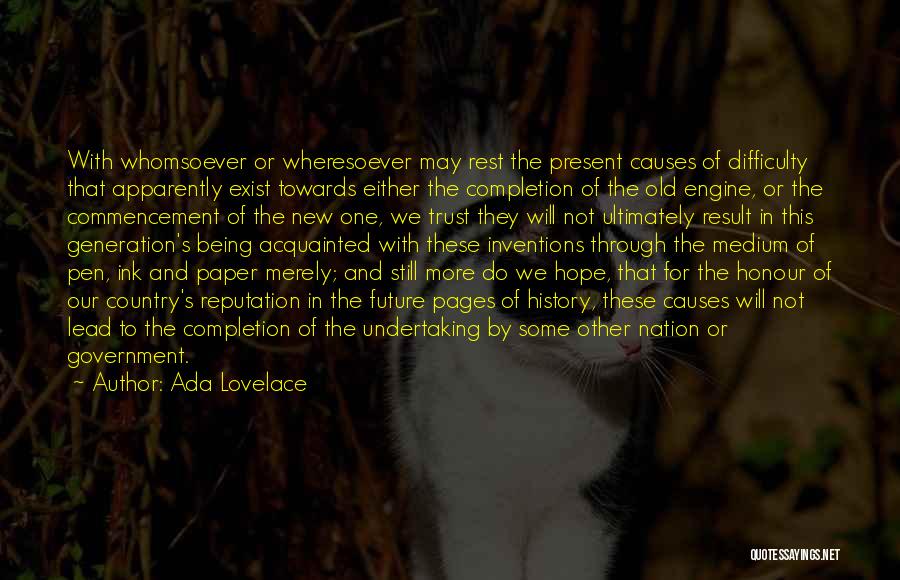 Old And New Generation Quotes By Ada Lovelace