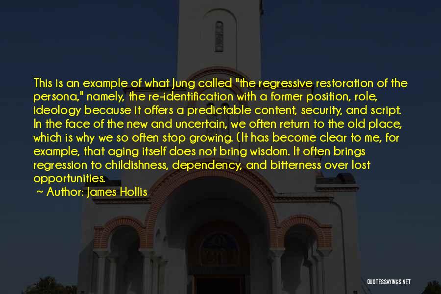 Old And Wisdom Quotes By James Hollis