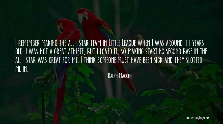 Old Athlete Quotes By Ralph Macchio Old Athlete Quotes By Ralph Macchio