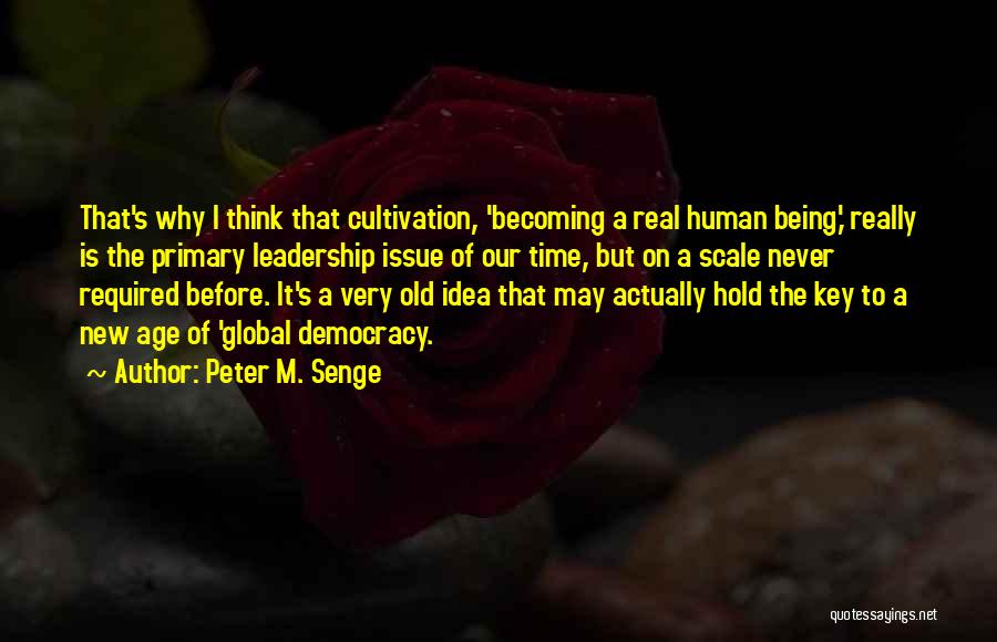 Old Becoming New Quotes By Peter M. Senge