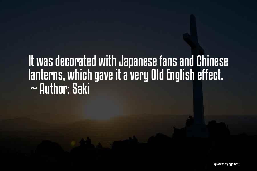 Old English Quotes By Saki