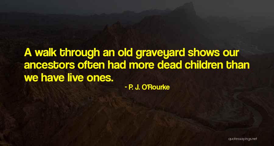 Old Graveyard Quotes By P. J. O'Rourke Old Graveyard Quotes By P. J. O'Rourke