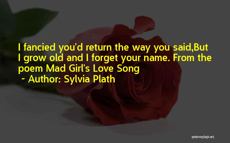 Old Love Poetry Quotes By Sylvia Plath