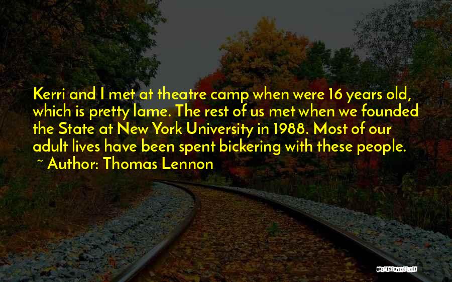 Old New York Quotes By Thomas Lennon