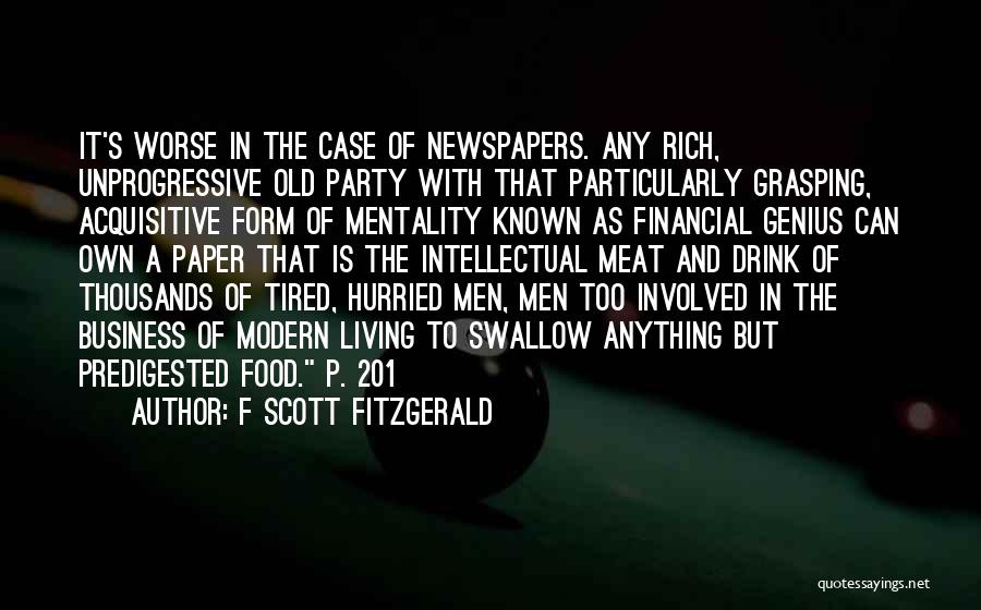 Old Newspapers Quotes By F Scott Fitzgerald
