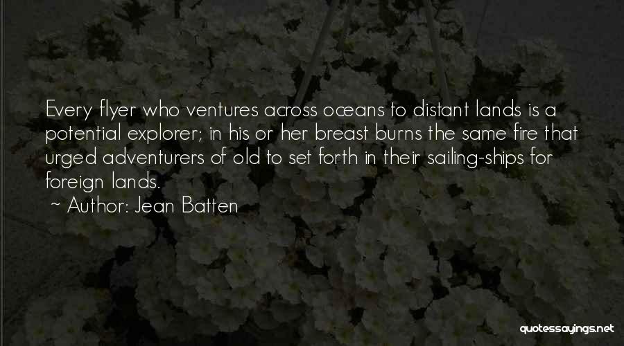 Old Sailing Quotes By Jean Batten