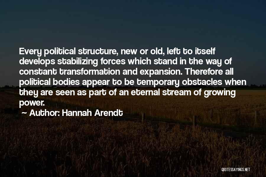 Old Structure Quotes By Hannah Arendt