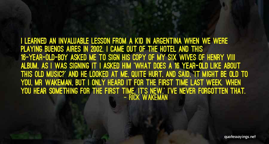 Old Wives Quotes By Rick Wakeman Old Wives Quotes By Rick Wakeman