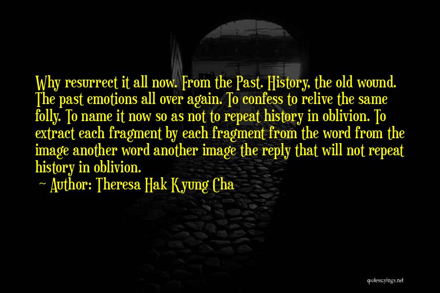 Old Wound Quotes By Theresa Hak Kyung Cha