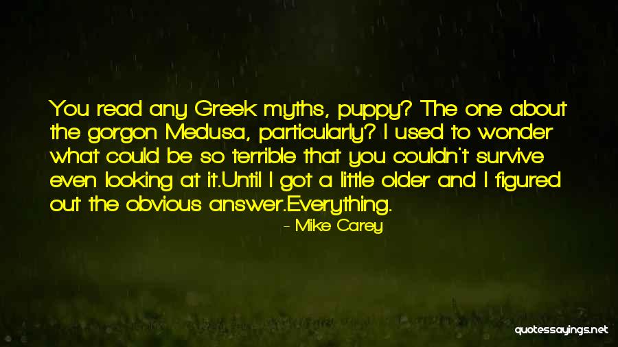 Older Age Quotes By Mike Carey Older Age Quotes By Mike Carey