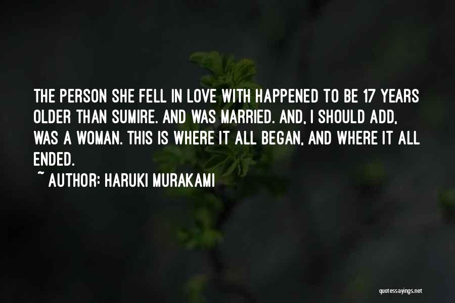 Older Woman Quotes By Haruki Murakami