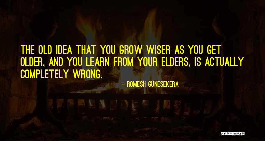 Older You Get The Wiser Quotes By Romesh Gunesekera Older You Get The Wiser Quotes By Romesh Gunesekera