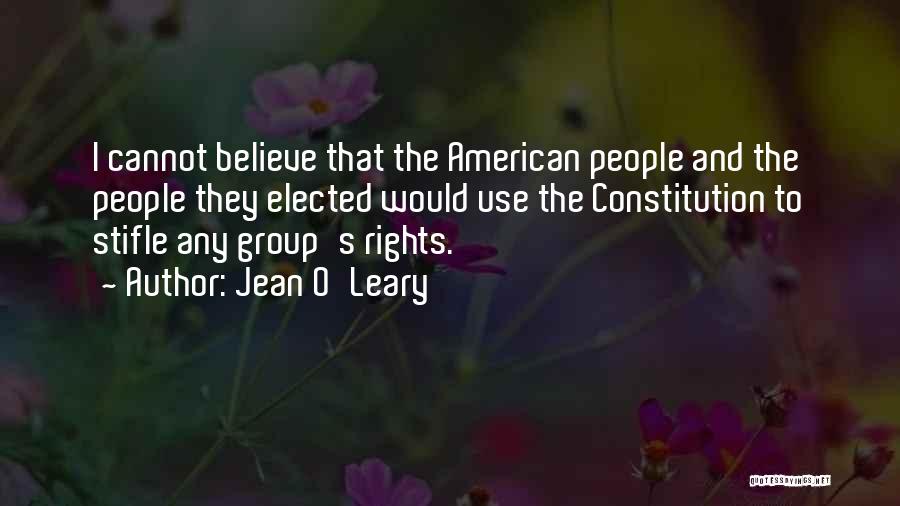 O'leary Quotes By Jean O'Leary