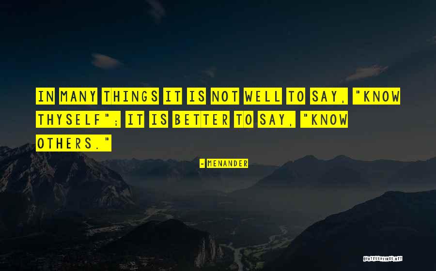 Olhando A Sagrada Quotes By Menander Olhando A Sagrada Quotes By Menander
