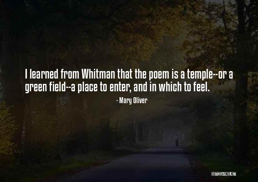 Oliver Green Quotes By Mary Oliver Oliver Green Quotes By Mary Oliver