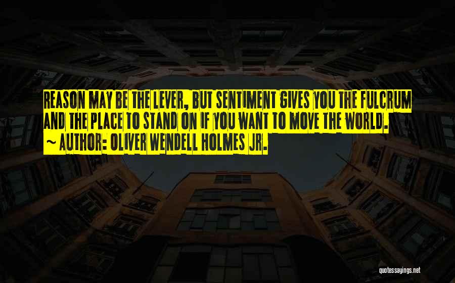 Oliver Wendell Quotes By Oliver Wendell Holmes Jr.