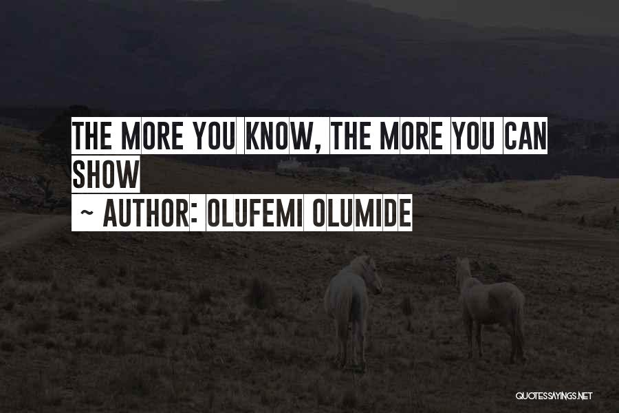 Olufemi Olumide Quotes 520558