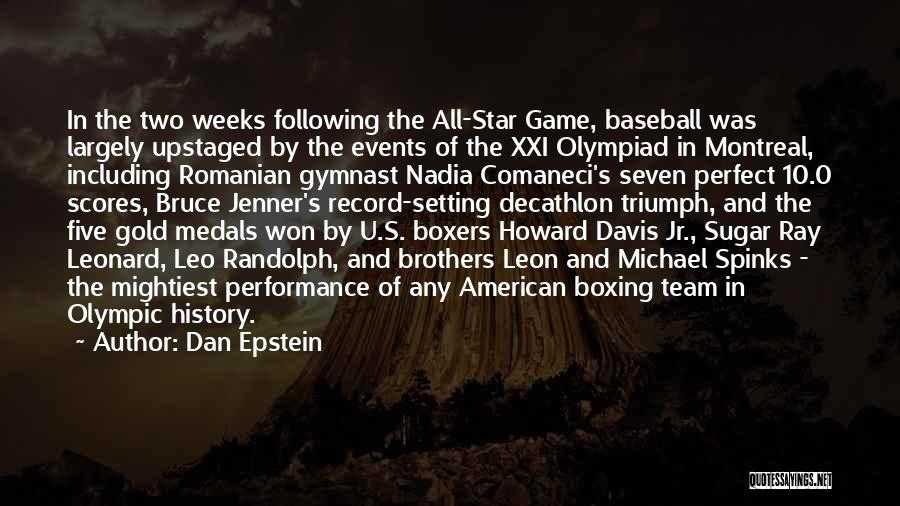 Olympiad Quotes By Dan Epstein