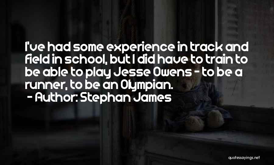 Olympian Runner Quotes By Stephan James