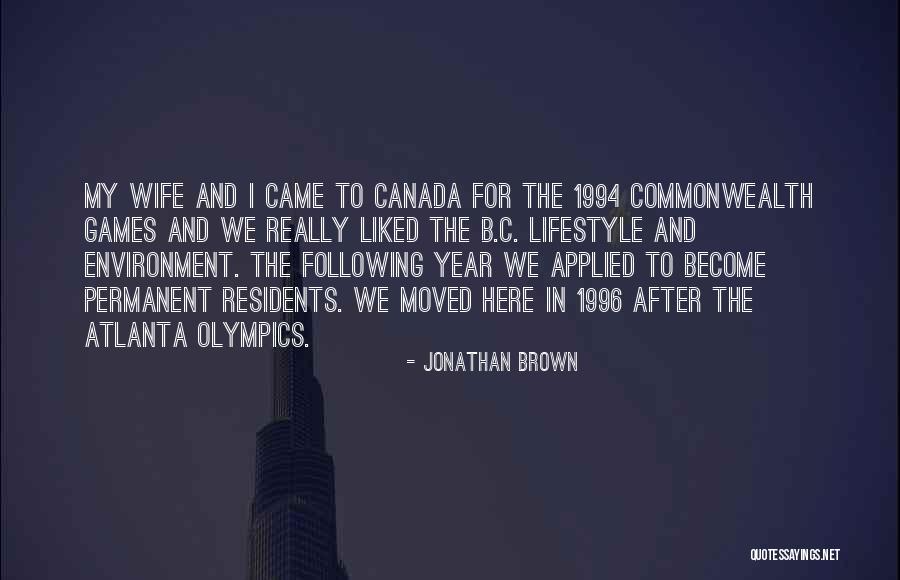 Olympics Games Quotes By Jonathan Brown