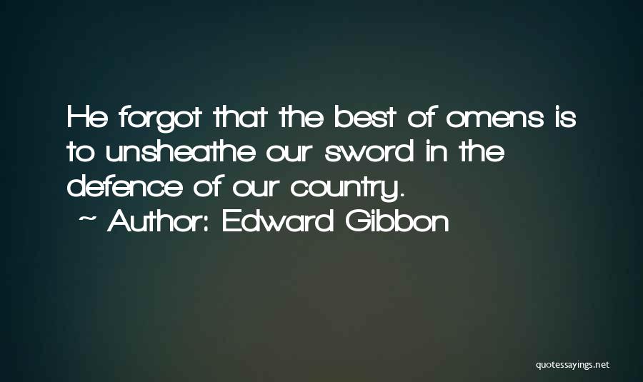 Omens Quotes By Edward Gibbon