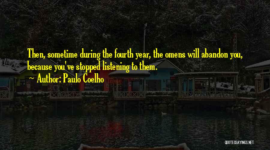 Omens Quotes By Paulo Coelho