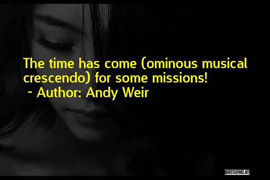 Ominous Quotes By Andy Weir