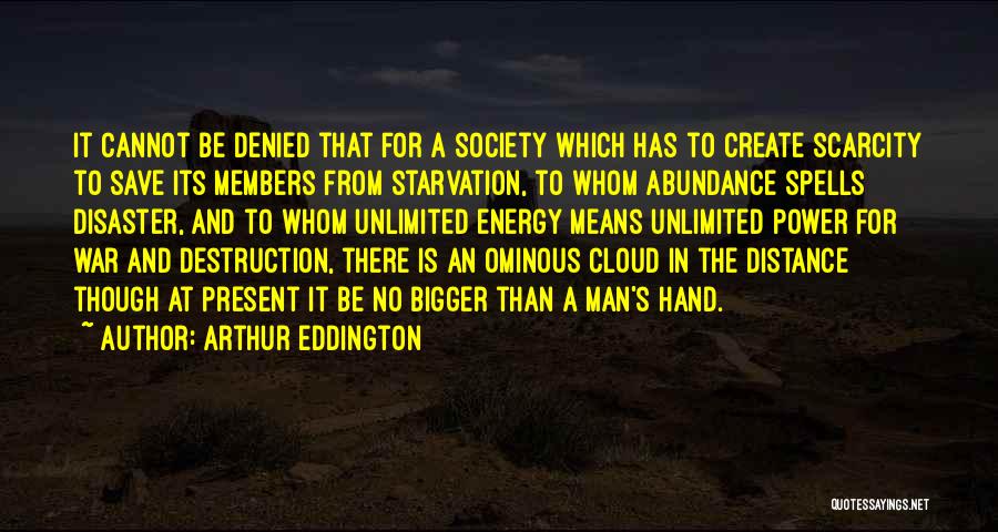 Ominous Quotes By Arthur Eddington