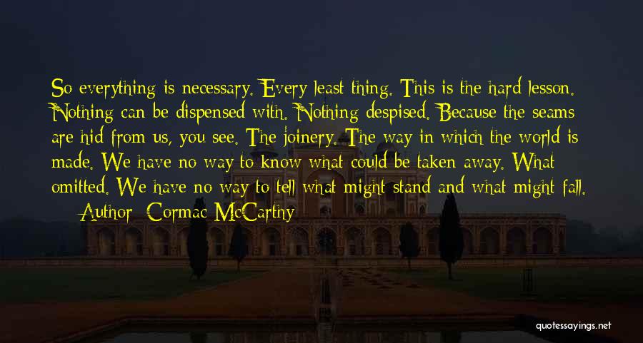 Omitted Quotes By Cormac McCarthy