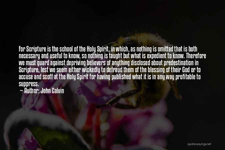 Omitted Quotes By John Calvin