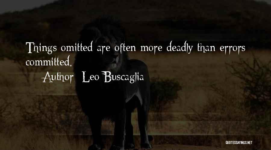 Omitted Quotes By Leo Buscaglia