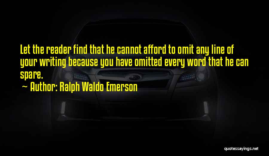 Omitted Quotes By Ralph Waldo Emerson