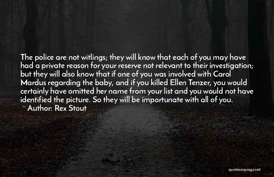 Omitted Quotes By Rex Stout