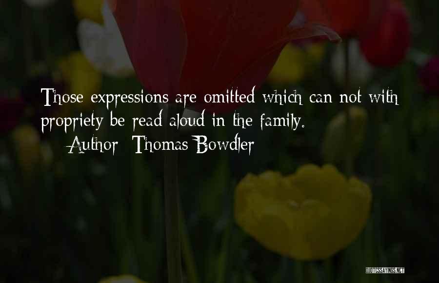 Omitted Quotes By Thomas Bowdler