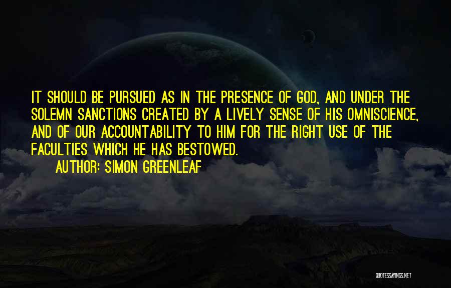 Omniscience Quotes By Simon Greenleaf