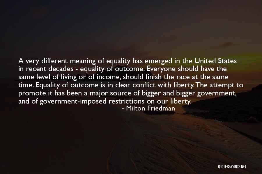 On A Different Level Quotes By Milton Friedman