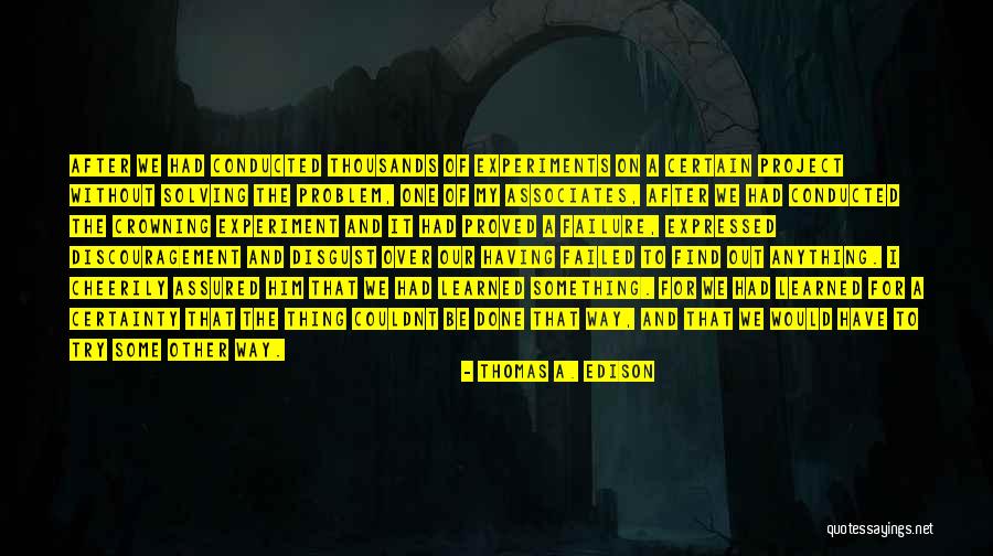 On Certainty Quotes By Thomas A. Edison On Certainty Quotes By Thomas A. Edison