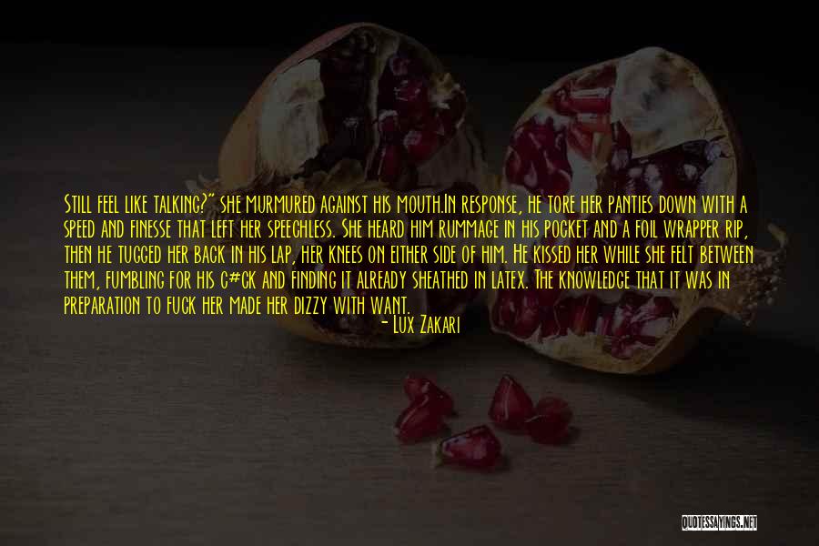 On Her Knees Quotes By Lux Zakari