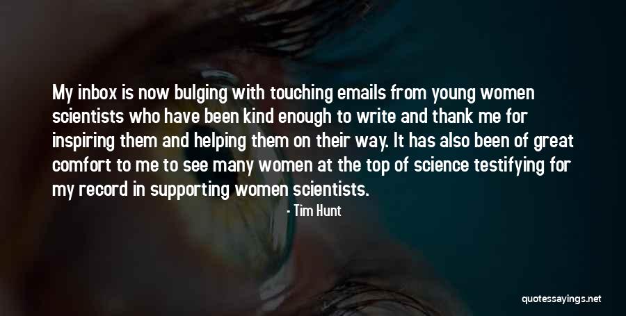 On My Way To The Top Quotes By Tim Hunt On My Way To The Top Quotes By Tim Hunt
