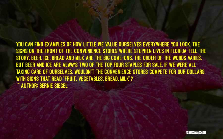 On Sale Quotes By Bernie Siegel