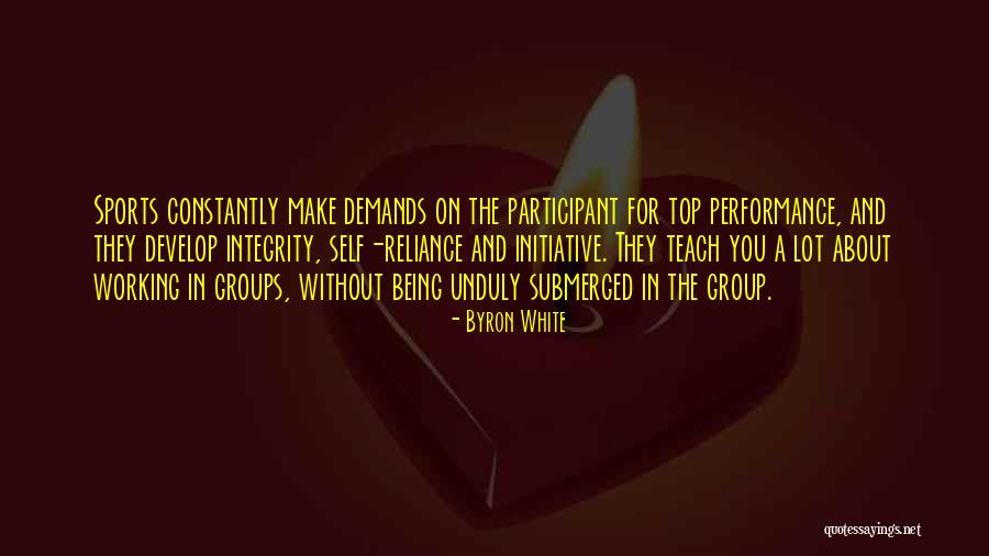 On Self Reliance Quotes By Byron White On Self Reliance Quotes By Byron White